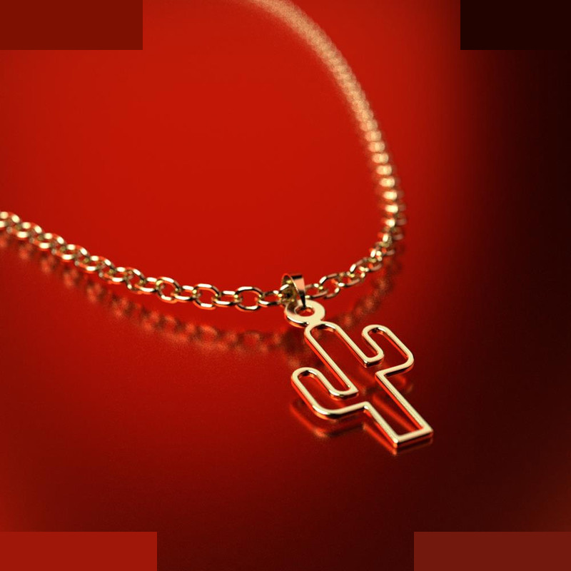 نیم ست طلا 18 عیار زنانه مدوپد مدل کاکتوس کد NA12211