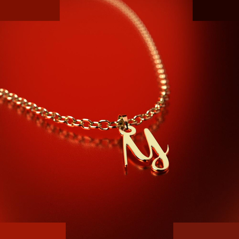 نیم ست طلا 18 عیار زنانه مدوپد مدل حرف y کد NA12313