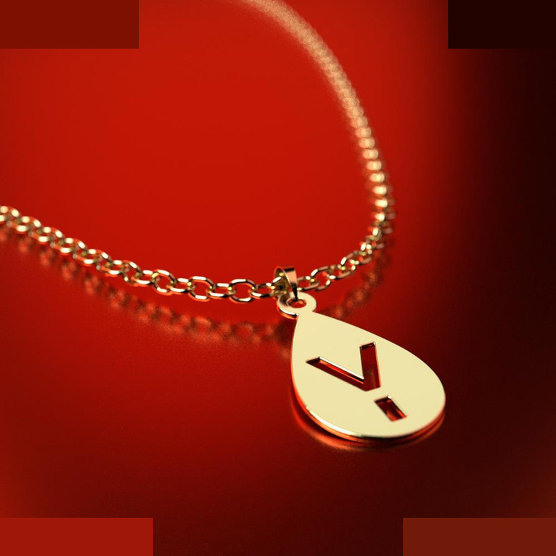 نیم ست طلا 18 عیار زنانه مدوپد مدل حرف y کد NA12514