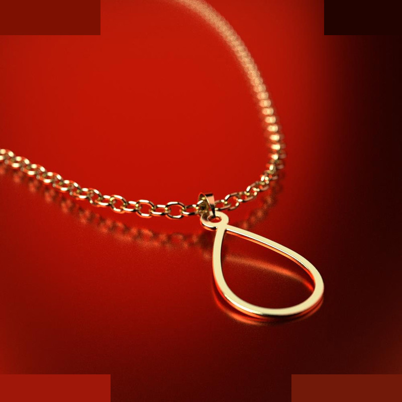 نیم ست طلا 18 عیار زنانه مدوپد مدل اشک کد NA12520