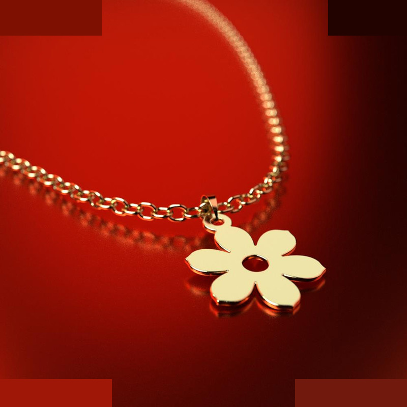 نیم ست طلا 18 عیار زنانه مدوپد مدل گل کد NA12531