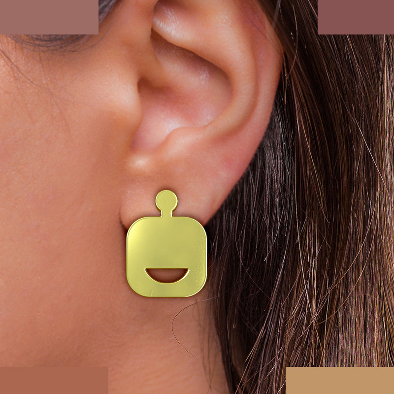 نیم ست طلا 18 عیار زنانه مدوپد مدل ایموجی کد NA13222