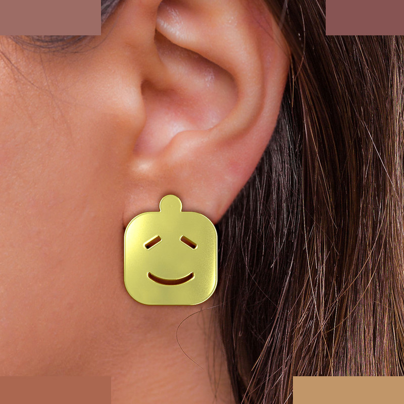 نیم ست طلا 18 عیار زنانه مدوپد مدل ایموجی کد NA13530