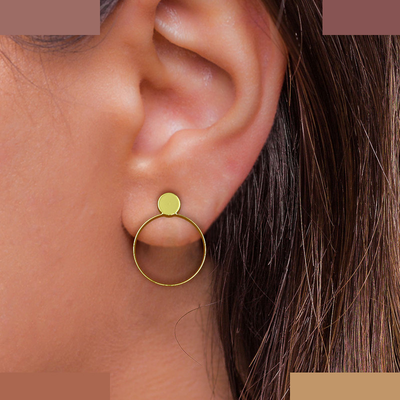 نیم ست طلا 18 عیار زنانه مدوپد مدل دایره کد NA14630 نیم ست طلا 18 عیار زنانه مدوپد مدل دایره کد NA14630