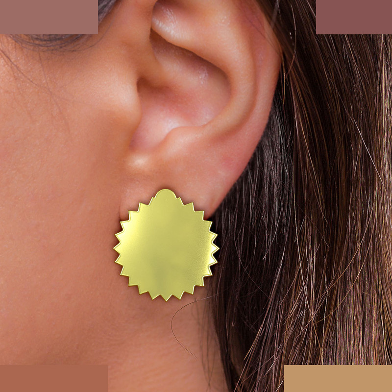 نیم ست طلا 18 عیار زنانه مدوپد مدل ستاره کد NA15622