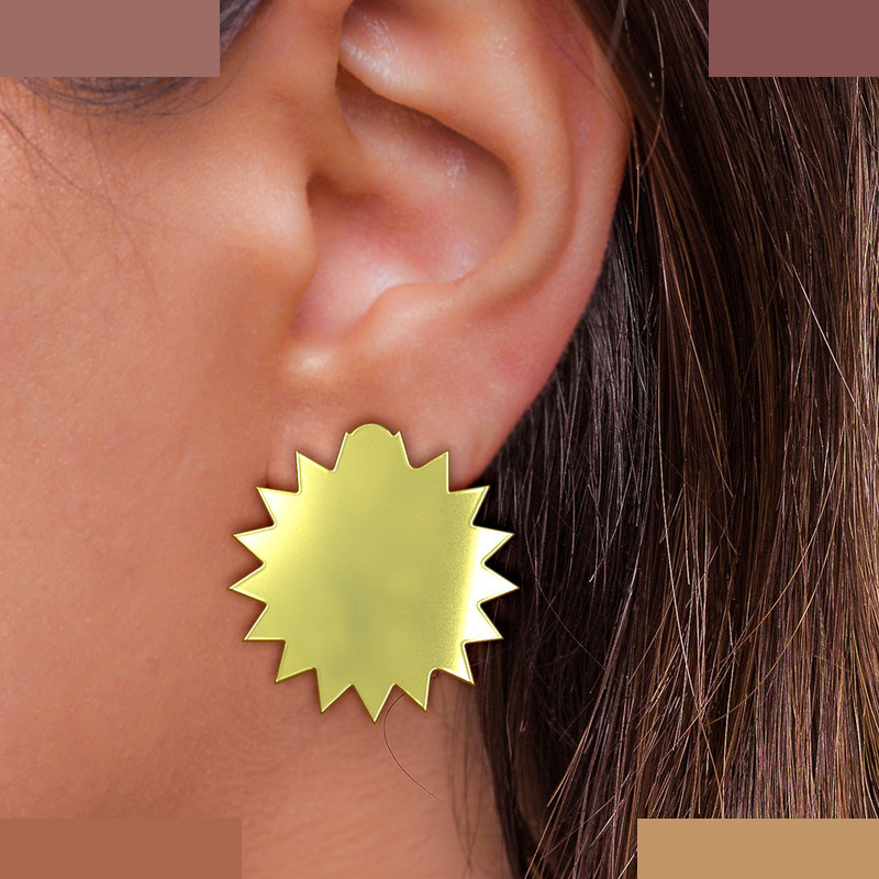 نیم ست طلا 18 عیار زنانه مدوپد مدل ستاره کد NA15636