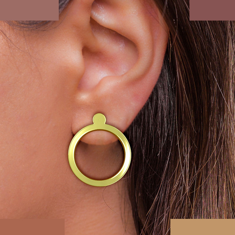 نیم ست طلا 18 عیار زنانه مدوپد مدل دایره کد NA16260 نیم ست طلا 18 عیار زنانه مدوپد مدل دایره کد NA16260