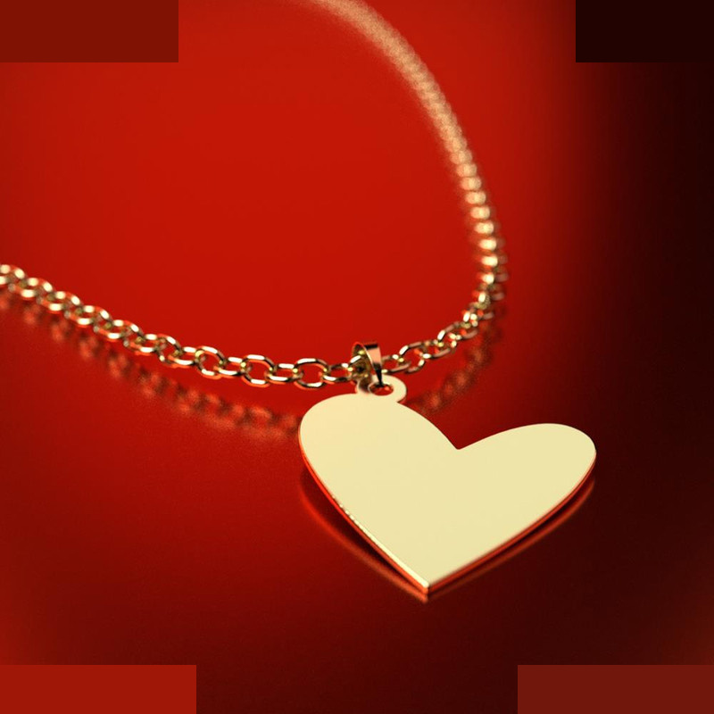 نیم ست طلا 18 عیار زنانه مدوپد مدل قلب کد NA17571