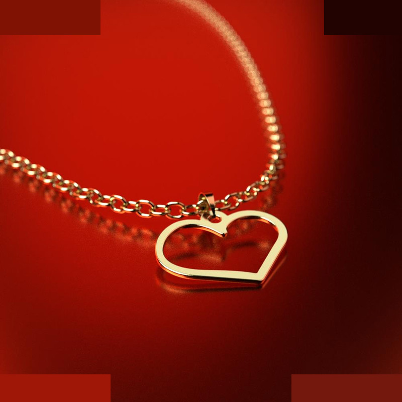 نیم ست طلا 18 عیار زنانه مدوپد مدل قلب کد NA17704