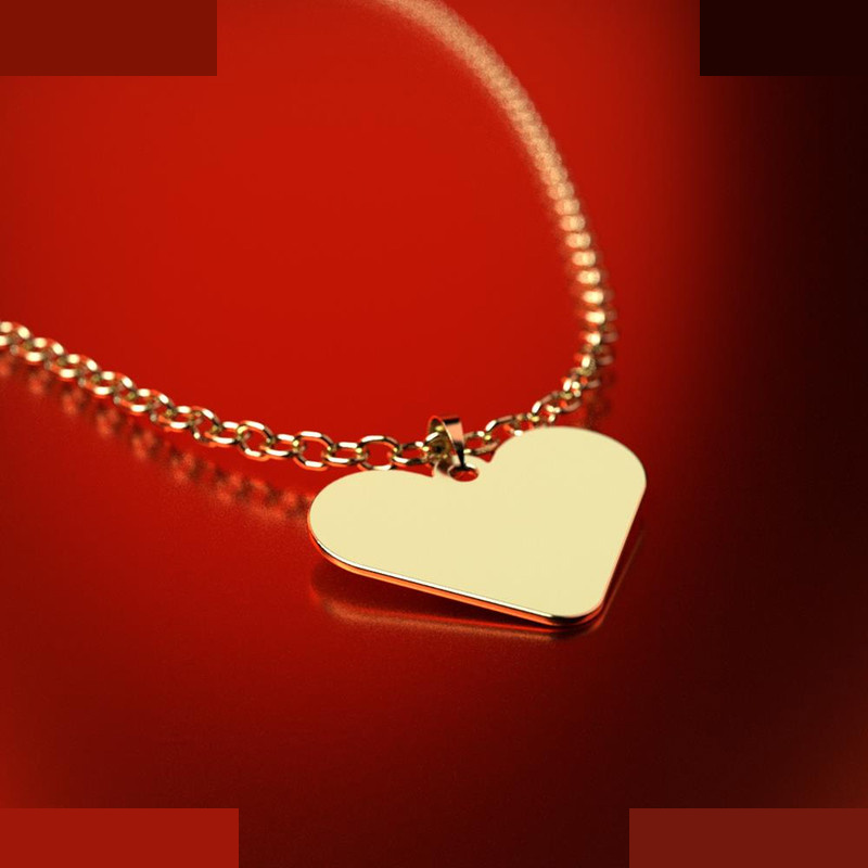 نیم ست طلا 18 عیار زنانه مدوپد مدل قلب کد NA17775