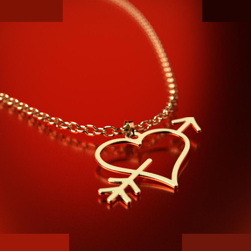 نیم ست طلا 18 عیار زنانه مدوپد مدل قلب کد NA17803