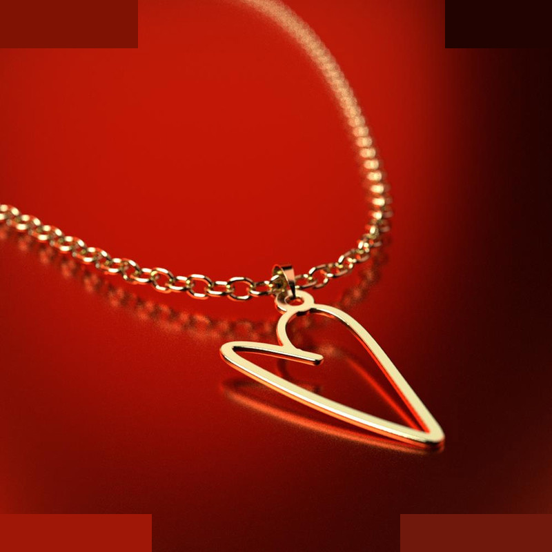 نیم ست طلا 18 عیار زنانه مدوپد مدل قلب کد NA17809