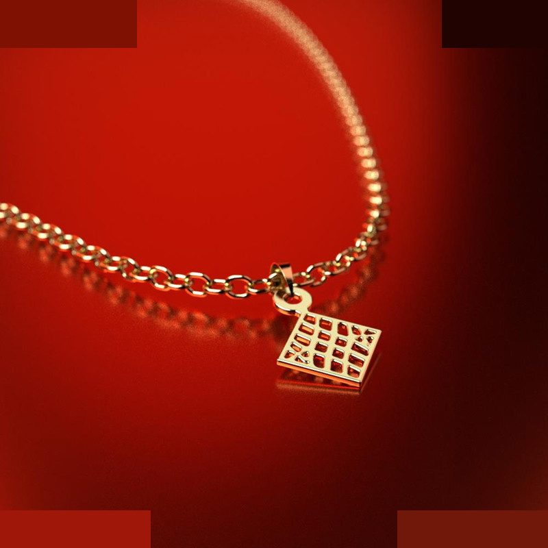 نیم ست طلا 18 عیار زنانه مدوپد مدل لوزی کد NA10610