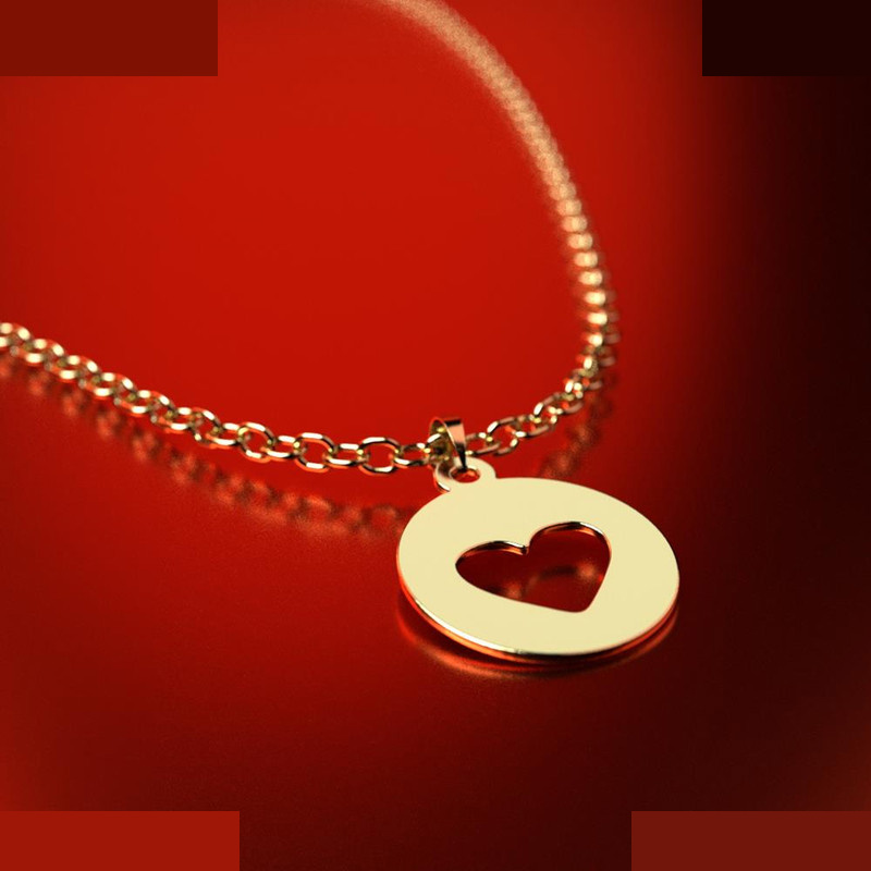 نیم ست طلا 18 عیار زنانه مدوپد مدل قلب کد NA10730