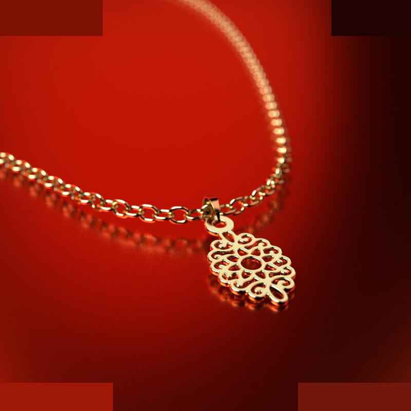 نیم ست طلا 18 عیار زنانه مدوپد مدل اسلیمی کد NA10740