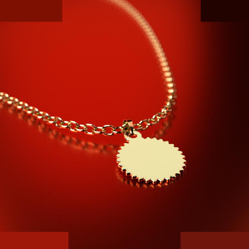 نیم ست طلا 18 عیار زنانه مدوپد مدل دایره کد NA10830