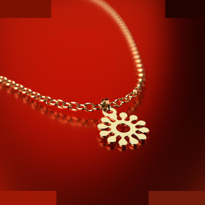 نیم ست طلا 18 عیار زنانه مدوپد مدل گل کد NA10930