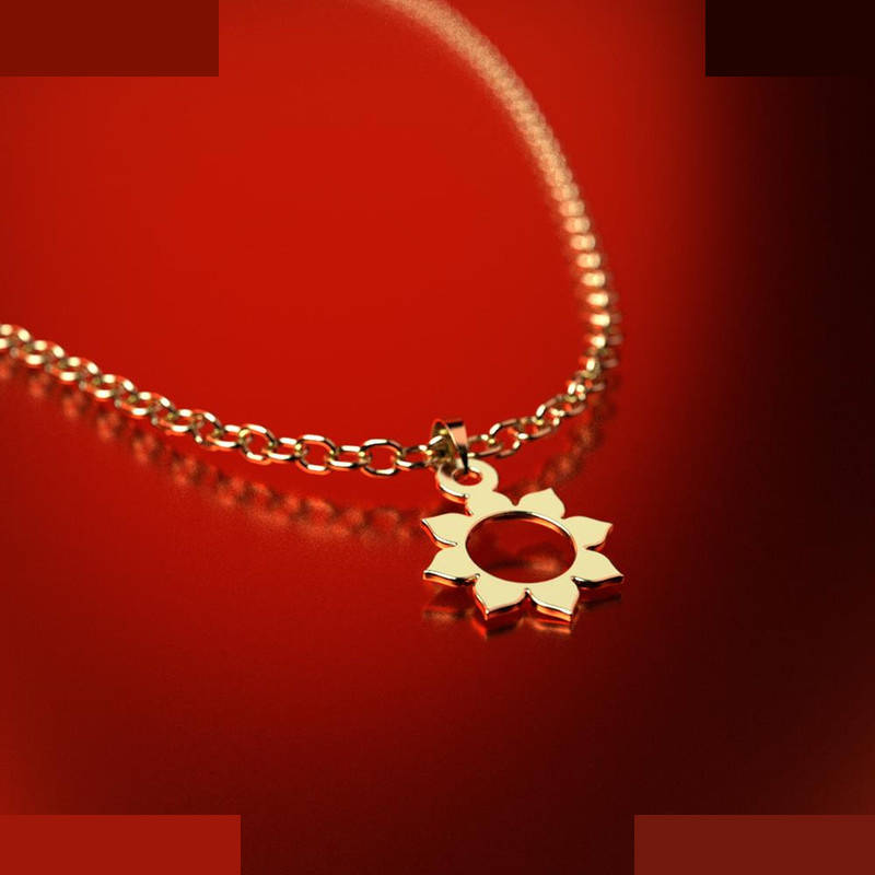 نیم ست طلا 18 عیار زنانه مدوپد مدل گل کد NA10933