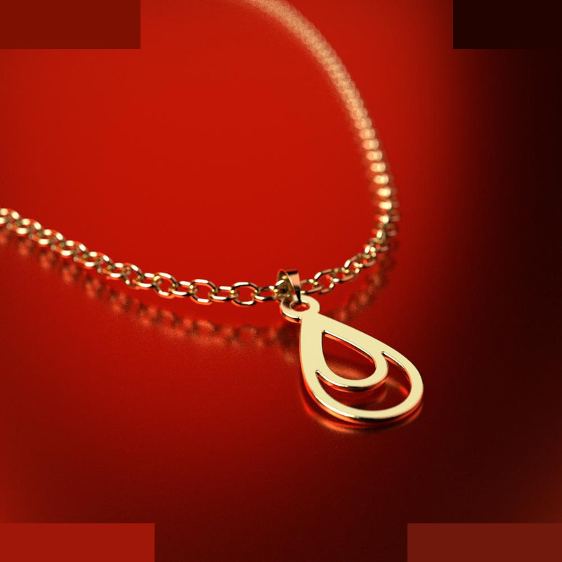 نیم ست طلا 18 عیار زنانه مدوپد مدل اشک کد NA10937