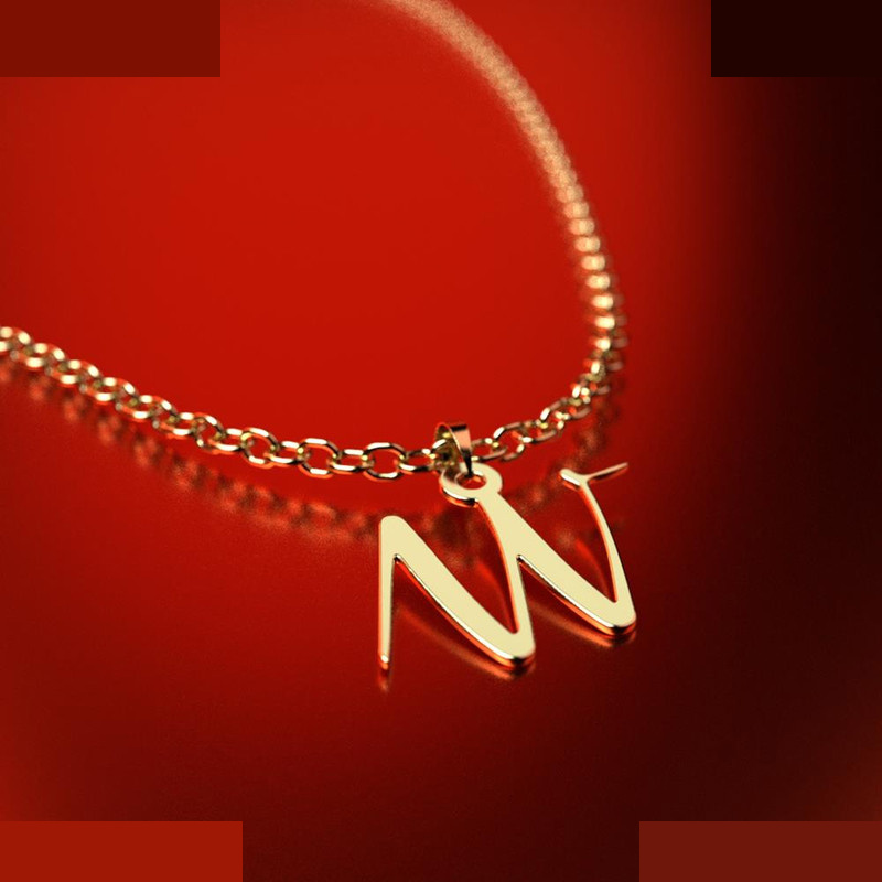 نیم ست طلا 18 عیار زنانه مدوپد مدل حرف w کد NA10969