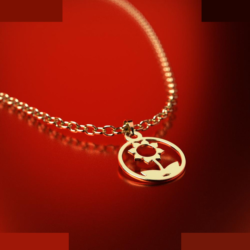 نیم ست طلا 18 عیار زنانه مدوپد مدل گل کد NA10993