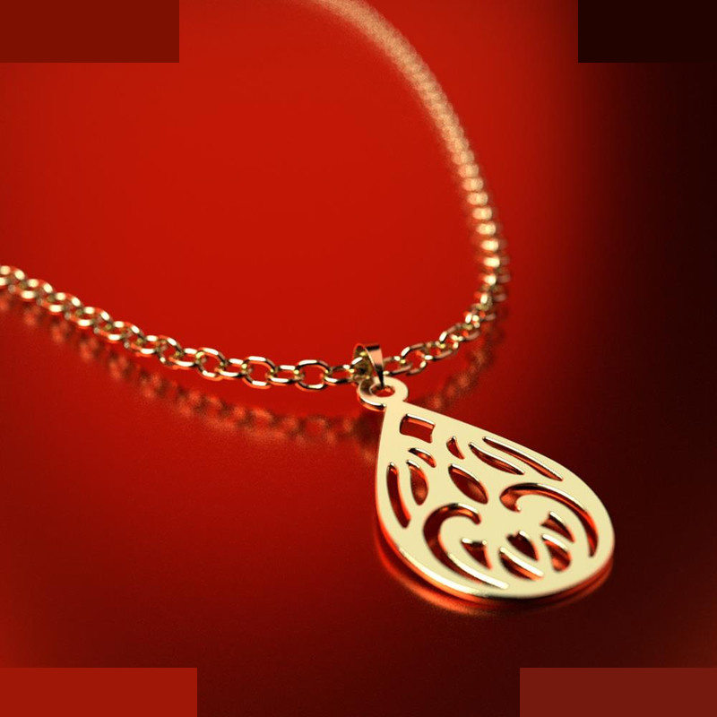 نیم ست طلا 18 عیار زنانه مدوپد مدل اشک کد NA10996