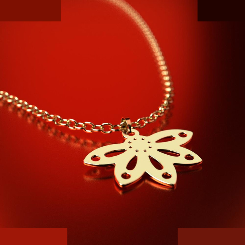 نیم ست طلا 18 عیار زنانه مدوپد مدل گل کد NA11050