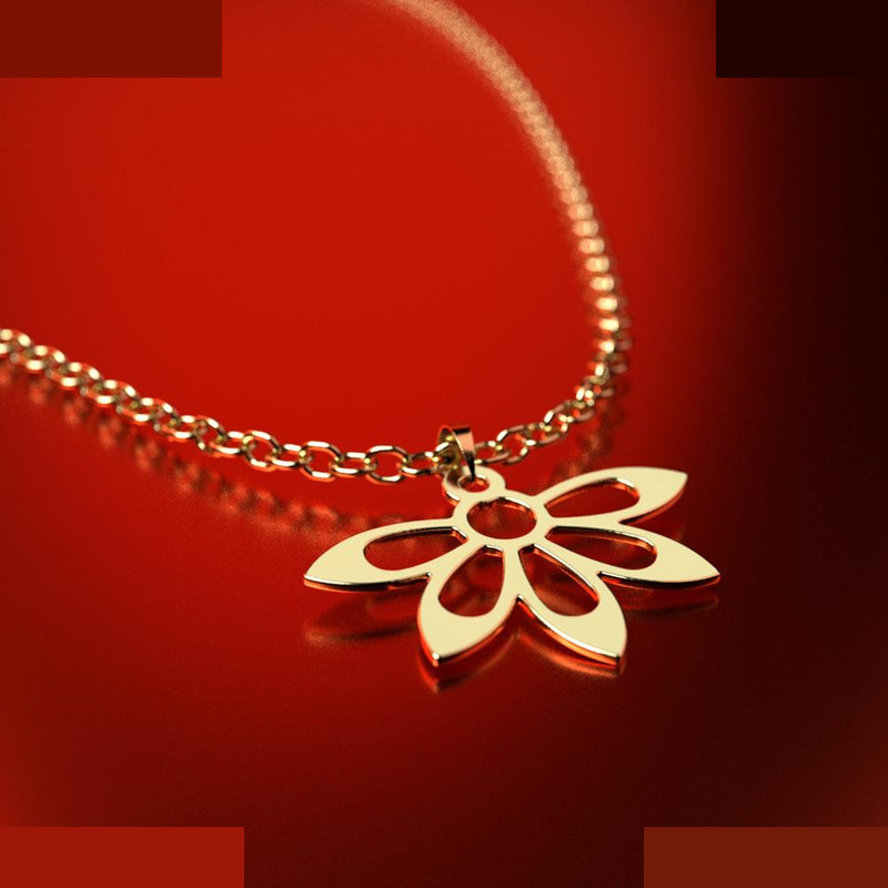 نیم ست طلا 18 عیار زنانه مدوپد مدل گل کد NA11051