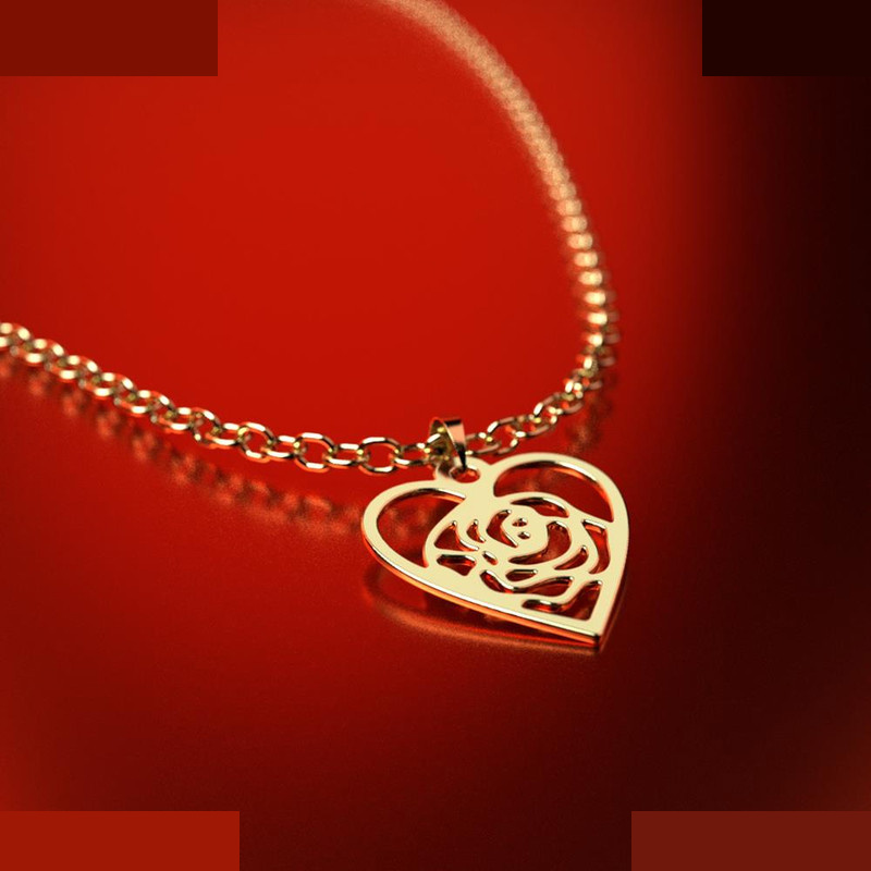 نیم ست طلا 18 عیار زنانه مدوپد مدل قلب کد NA11062