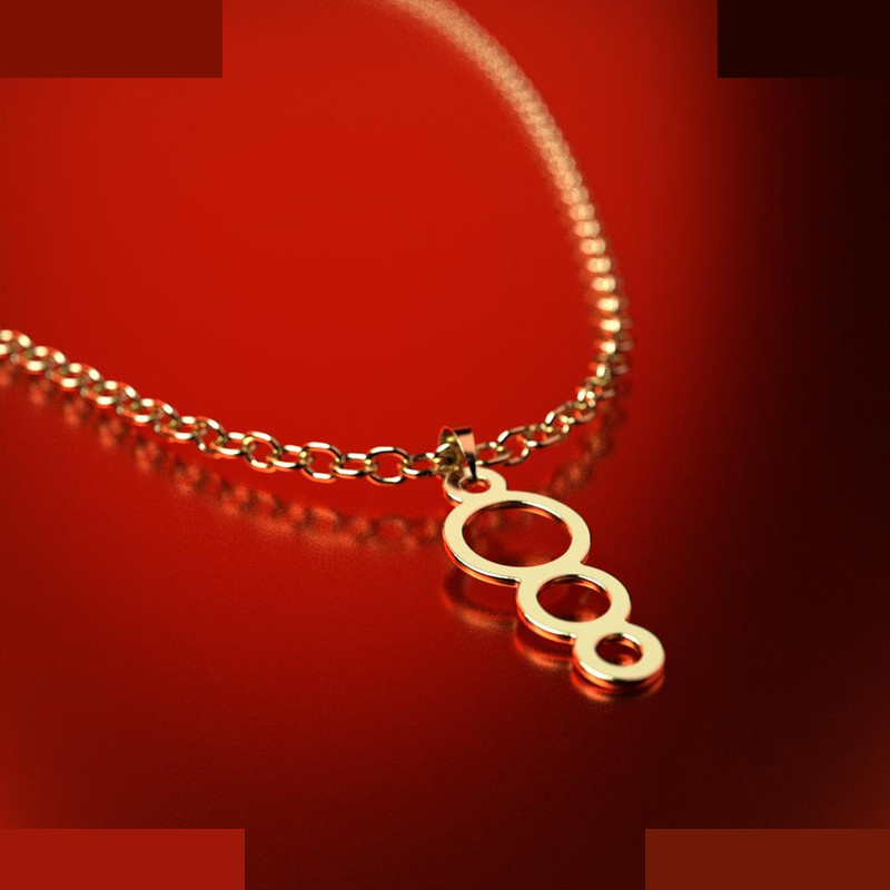 نیم ست طلا 18 عیار زنانه مدوپد مدل حلقه دایره کد NA11070