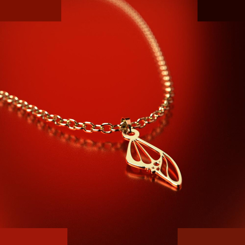 نیم ست طلا 18 عیار زنانه مدوپد مدل بال پروانه کد NA11085