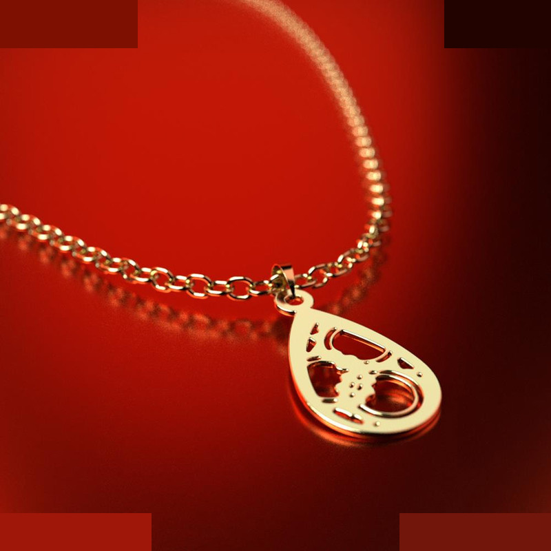 نیم ست طلا 18 عیار زنانه مدوپد مدل اشک کد NA11087