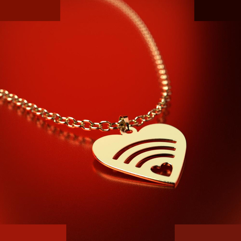 نیم ست طلا 18 عیار زنانه مدوپد مدل قلب کد NA11100