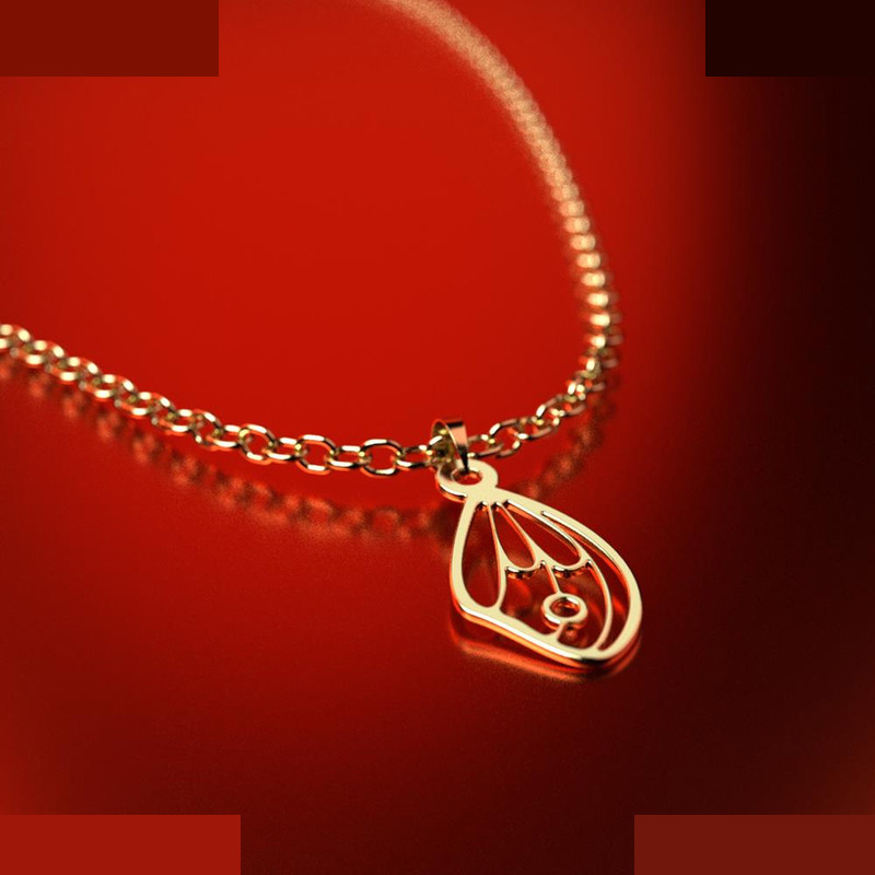 نیم ست طلا 18 عیار زنانه مدوپد مدل بال پروانه کد NA11111