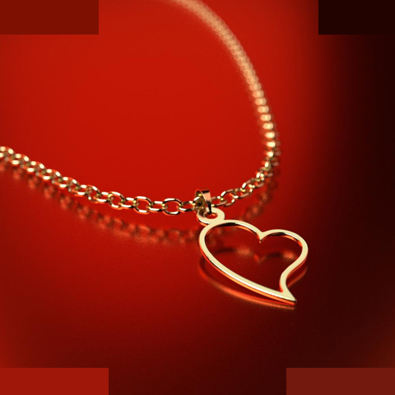 نیم ست طلا 18 عیار زنانه مدوپد مدل قلب کد NA11114