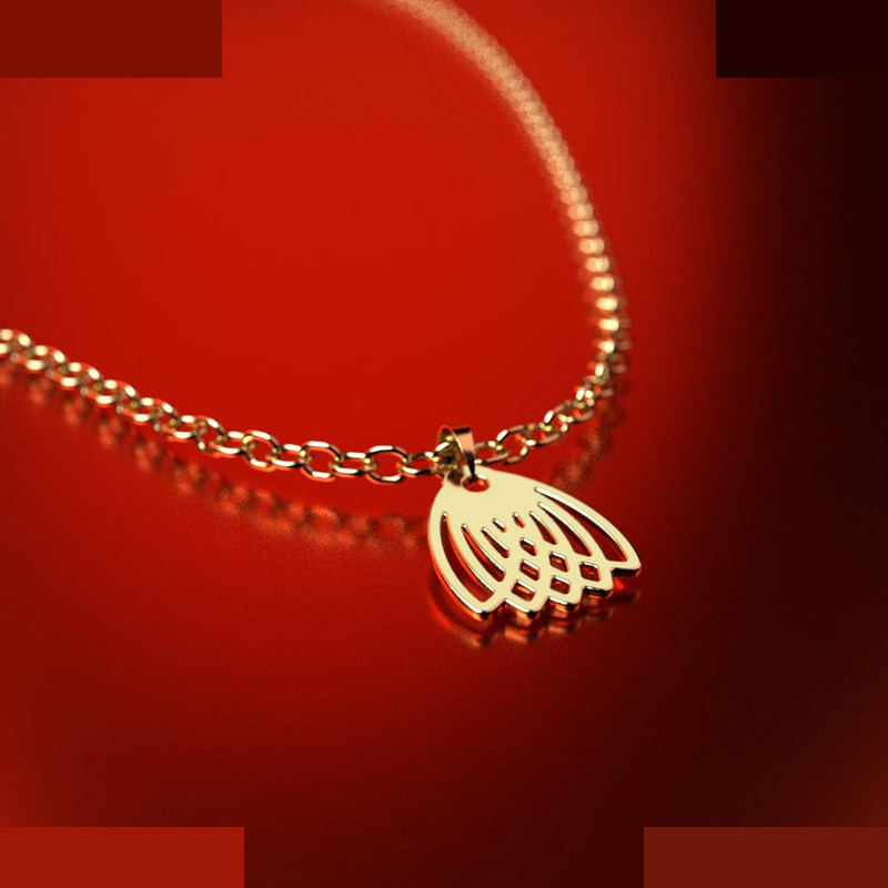 نیم ست طلا 18 عیار زنانه مدوپد مدل هندسی کد NA11140