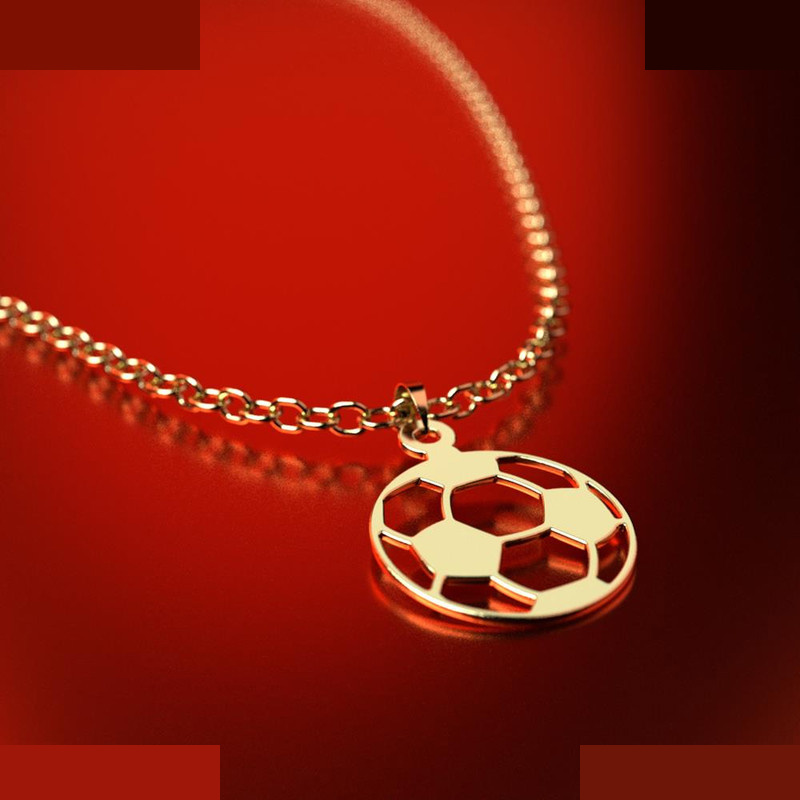 نیم ست طلا 18 عیار زنانه مدوپد مدل توپ فوتبال کد NA11161