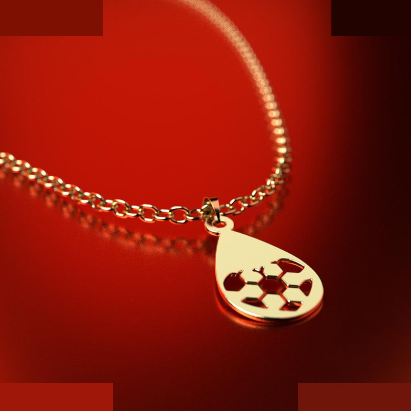 نیم ست طلا 18 عیار زنانه مدوپد مدل قلب فوتبالی کد NA11164