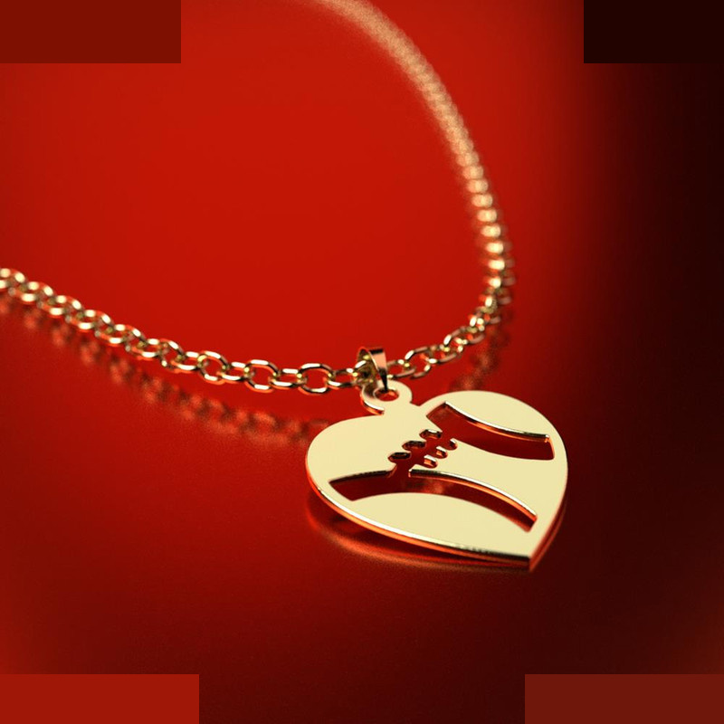 نیم ست طلا 18 عیار زنانه مدوپد مدل قلب کد NA11175