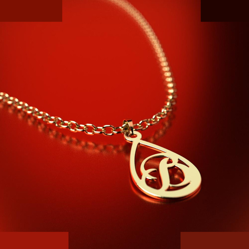 نیم ست طلا 18 عیار زنانه مدوپد مدل حرف B کد NA11190