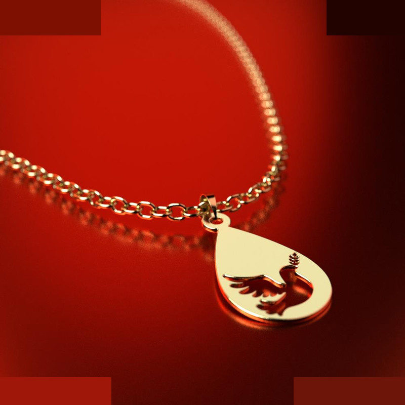 نیم ست طلا 18 عیار زنانه مدوپد مدل پرنده کد NA11216