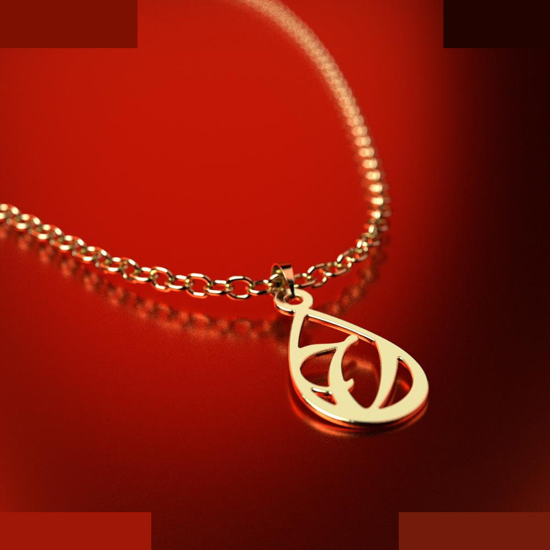 نیم ست طلا 18 عیار زنانه مدوپد مدل حرف v کد NA11245