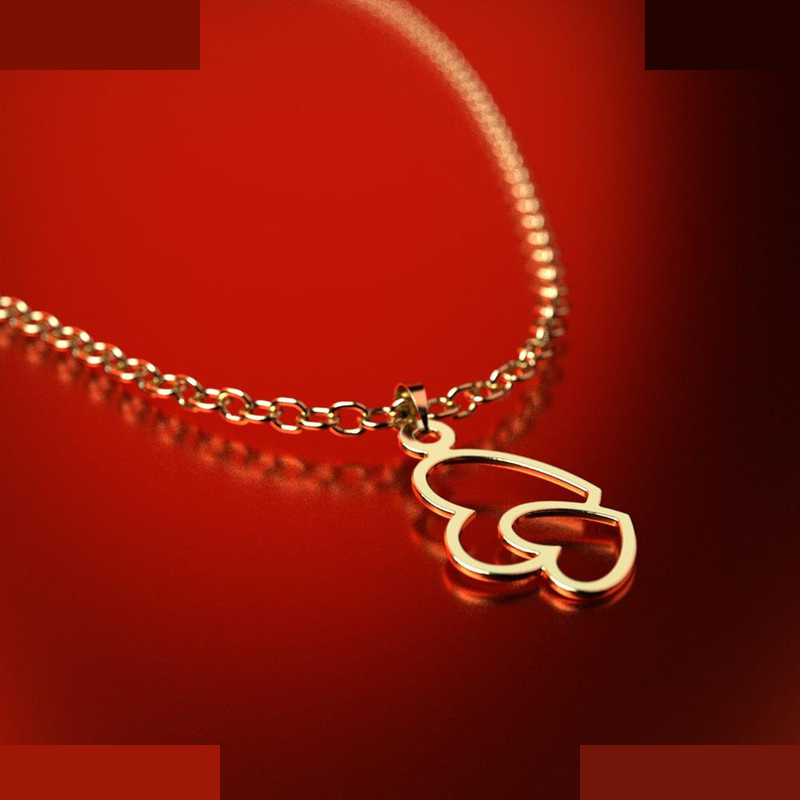 نیم ست طلا 18 عیار زنانه مدوپد مدل قلب کد NA11256