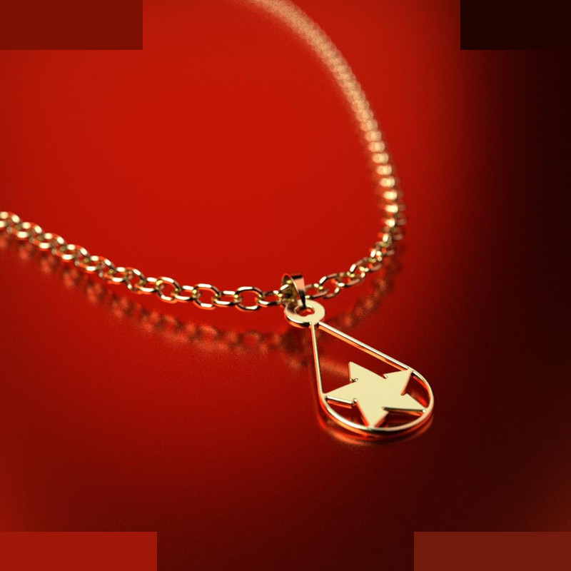 نیم ست طلا 18 عیار زنانه مدوپد مدل ستاره کد NA11322