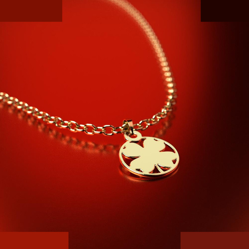 نیم ست طلا 18 عیار زنانه مدوپد مدل برگ کد NA11326