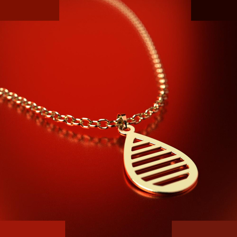 نیم ست طلا 18 عیار زنانه مدوپد مدل اشک کد NA11330