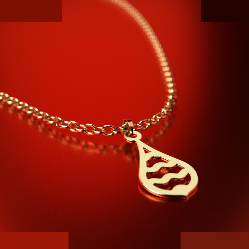 نیم ست طلا 18 عیار زنانه مدوپد مدل اشک کد NA11334