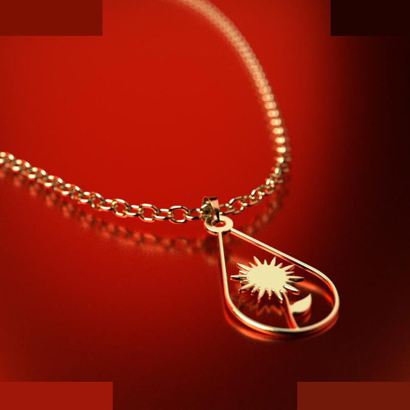 نیم ست طلا 18 عیار زنانه مدوپد مدل گل کد NA11340