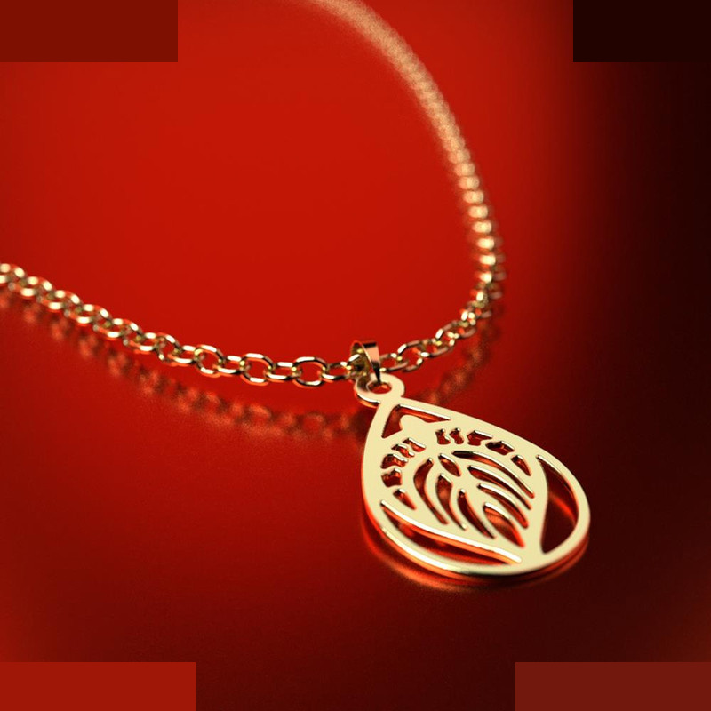 نیم ست طلا 18 عیار زنانه مدوپد مدل هندسی کد NA11343