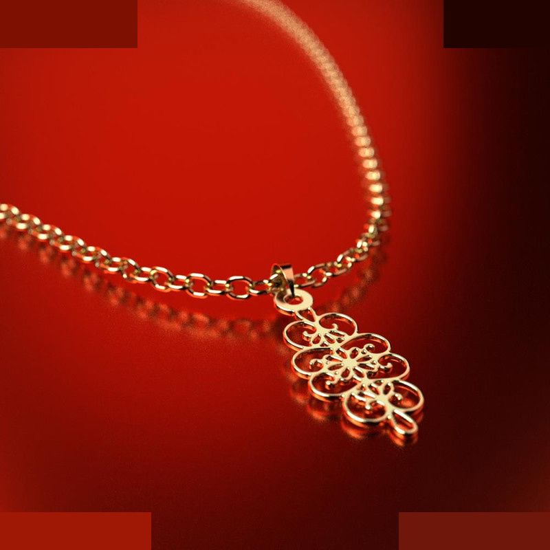 نیم ست طلا 18 عیار زنانه مدوپد مدل اسلیمی کد NA11347